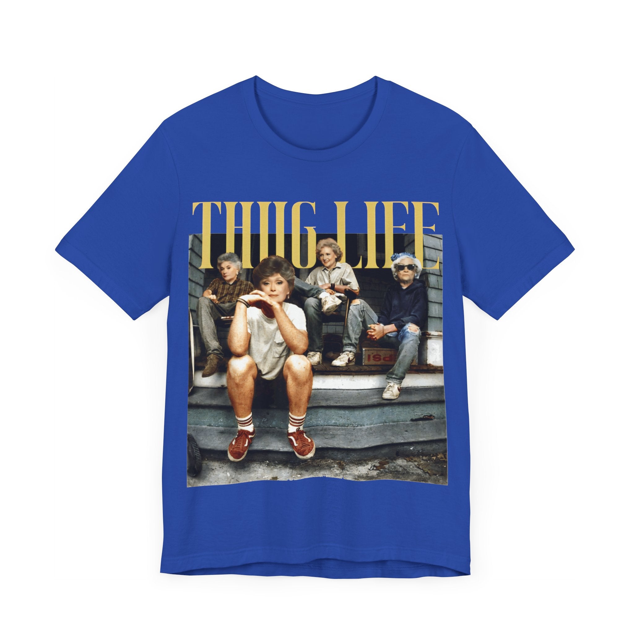 Golden Girls Thug Life Shirt | Retro 80s TV Sitcom Tee | Stay Golden Squad T-Shirt | Golden Girls Fan Gift  | Unisex Jersey Short Sleeve Tee