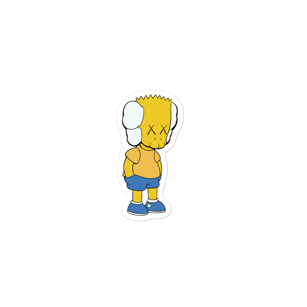 Kaws x Bart Simpson Bubble-free stickers - Pirend