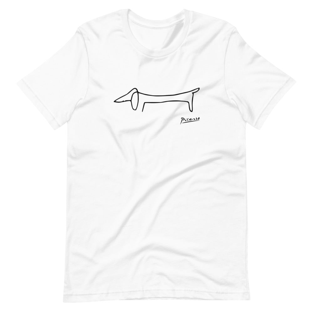 Pablo Picasso Dachshund Dog (Lump) Artwork Short-Sleeve Unisex T-Shirt - Pirend