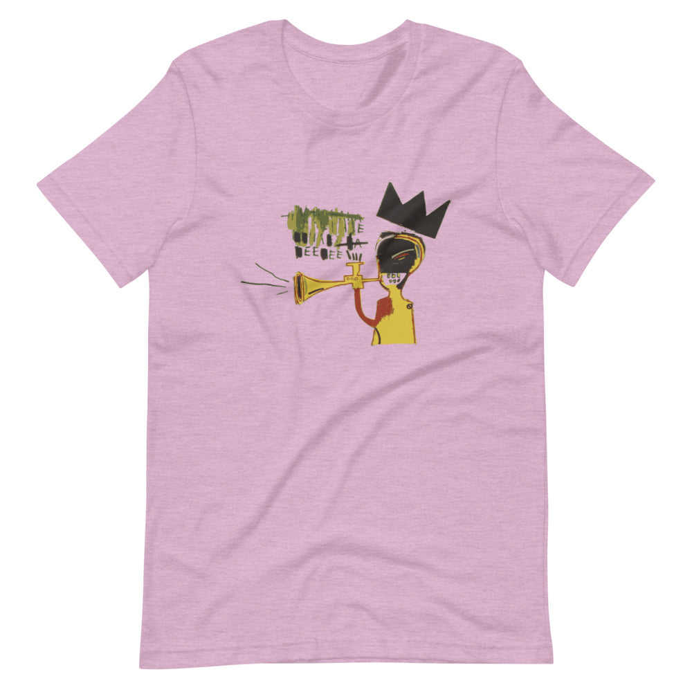 Jean-Michel Basquiat Trumpet 1984 Artwork Short-Sleeve Unisex T-Shirt - Pirend