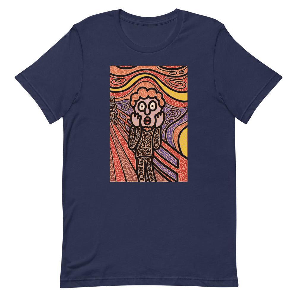 Mr. Doodle Screaming Short-Sleeve Unisex T-Shirt - Pirend